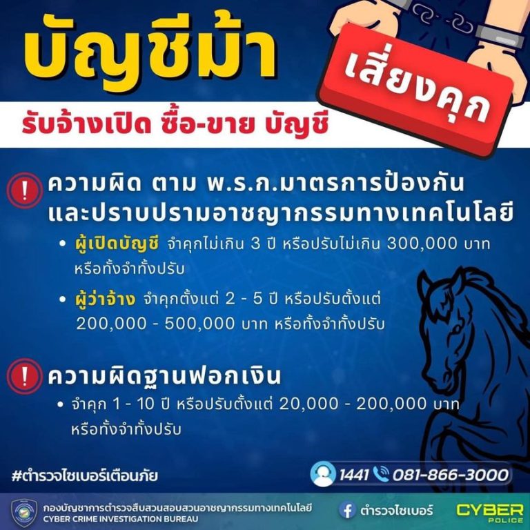 ความรู้เกี่ยวกับบัญชีม้า