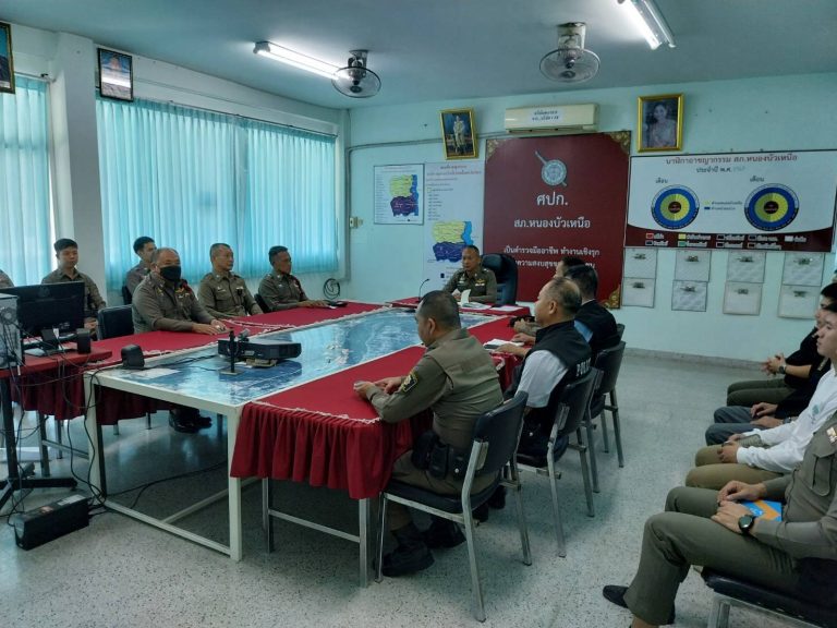 พ.ต.ท.สุรพงษ์ รัตนาวงศ์ สว.สภ.หนองบัวเหนือ นัดประชุมข้าราชการในสังกัดพร้อมทานอาหารร่วมกัน
